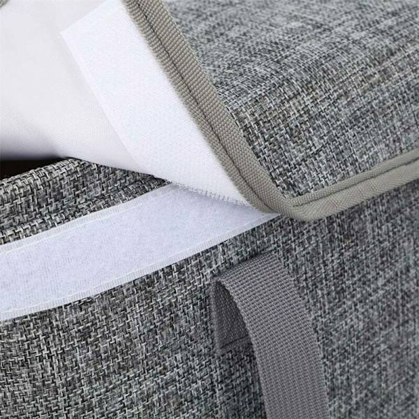 Foldbar Vasketøjskurv Opbevaringskurv med Låg Husholdning Beige-Gul