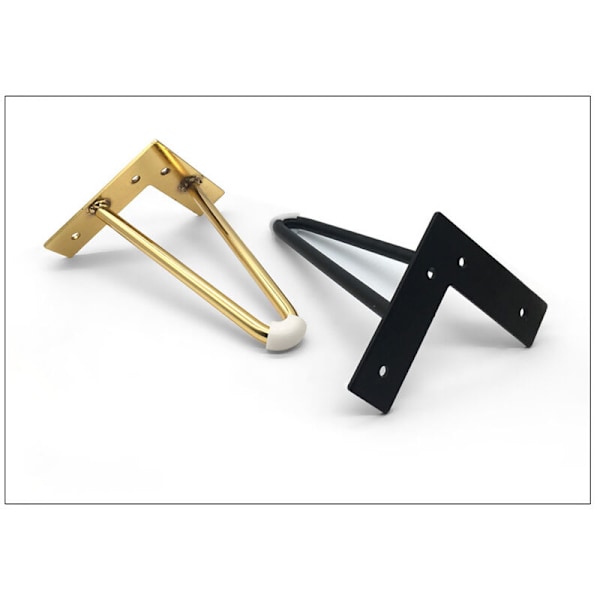 4 stk Serie/Set Metall Hårnål Bord Ben med Beskytter DIY Møbler Maskinvare for Sofa Skap Stoler 4 Tommer
