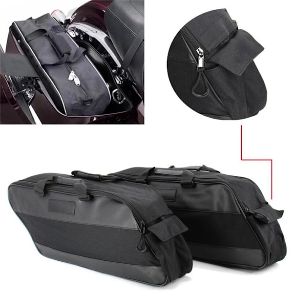 Sadelväskor Bagagefoder Tour Pack Mjuka Foder för Touring Street Glide Road 1993-2020