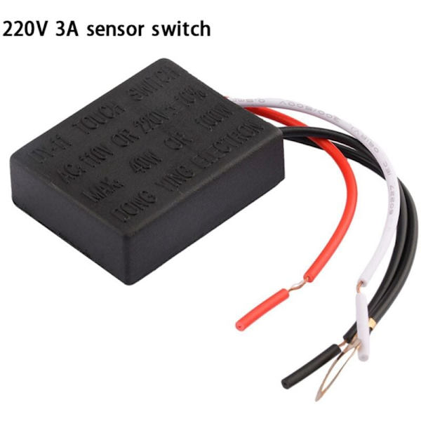 AC 220V 3A Touch Switch Desk Lamp Dele - Touch Control Følsom Pære Lys Dimmer Touch Switch 15-85W
