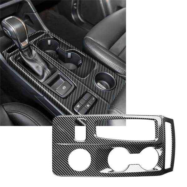För Ranger Everest 2023 Bil Central Control Gear Panel Frame Shift Trim Cover Kolfiber