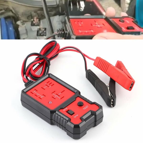 Bilrelätestare, 12V elektronisk bilrelätestare automatisk bildiagnostisk batterikontrollverktyg