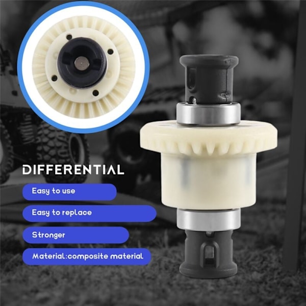 Differential 2-delad set för HBX 16889 16889A 16890 16890A SG1601 SG1602 1/16 Fjärrkontrollbil Uppgraderingsdelar