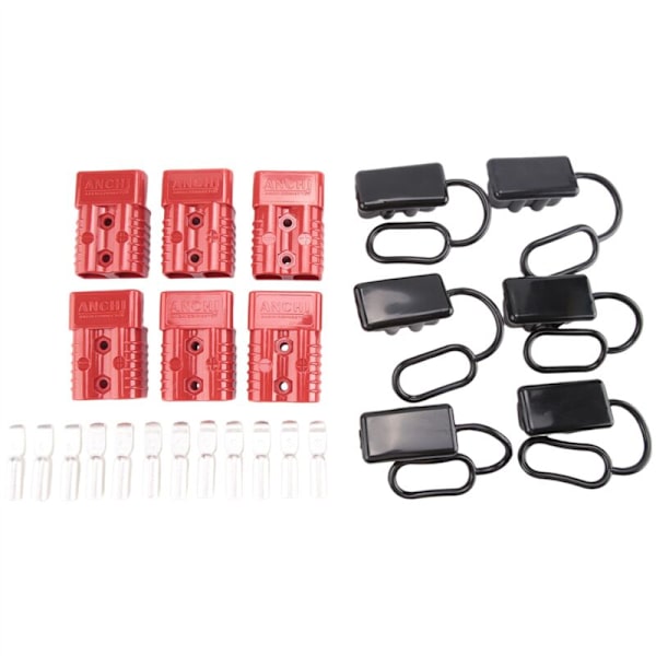 6 st 175A Batterikabel Snabbkontakt Kit Snabbkontaktuttag Batteri Snabbkontakt