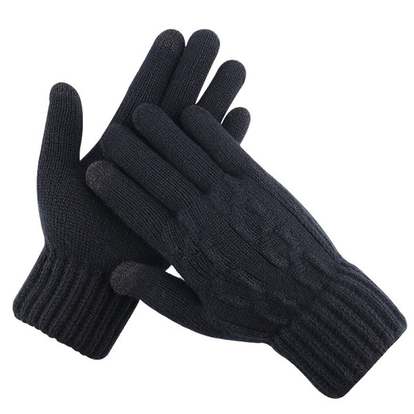 Uudet syksyn ja talven miesten kosketusnäytölliset hanskat sekä samettia ja paksunnetut ulkopyöräilyhanskat