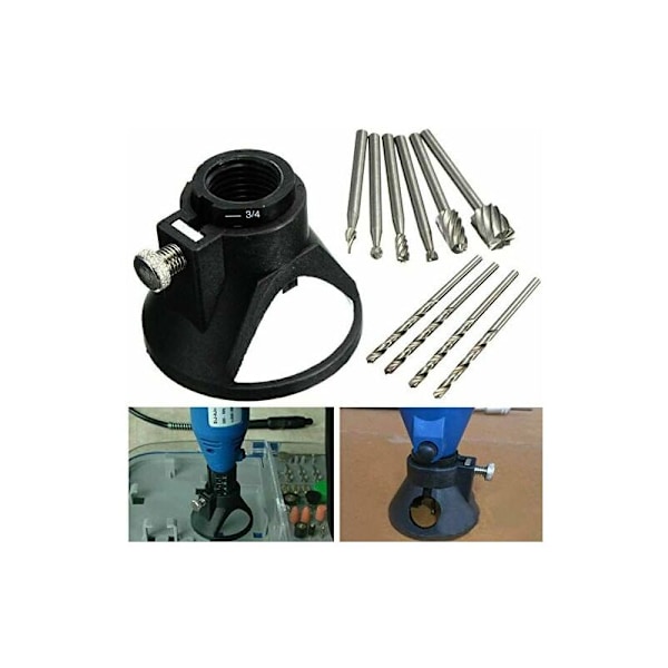 HSS Skärguide Multiverktyg Rotationsfäste Kit Borrbit Rotations Multi Skärverktyg Skärguide Kontrollerad Skärning Kit - 11 Set GrooFoo-DENUOTO
