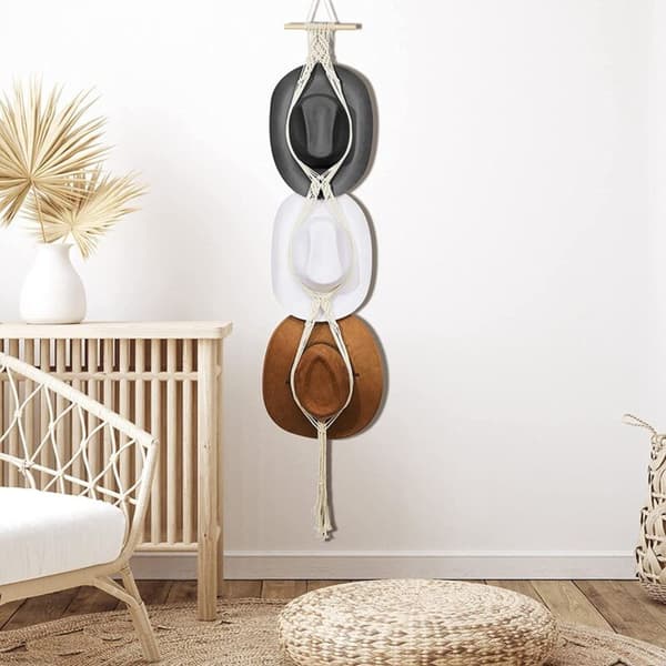 Veggmontert hatteholder for kvinner Hat Rack Hat Organizer for Wall Hat Rack Decorative Hat Rack