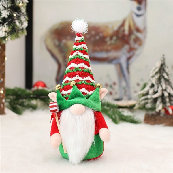 Jultomtar Plysch Elfdocka Juldekorationer Svenska Tomtar Skandinaviska Prydnader för Hemmet
