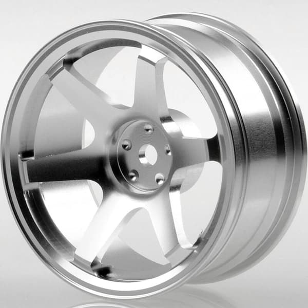 4P 6-Eger Aluminiumfælg til RC 1/10 On-Road 1052 Drift TE37+, Sølv