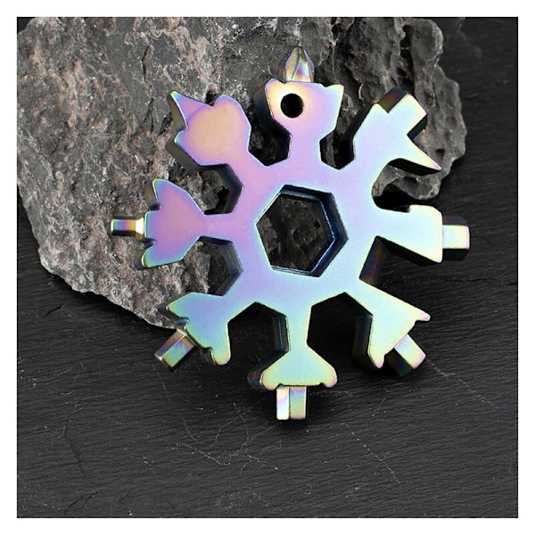 Snöflinga Multiverktyg 18 i 1 Nyckelring Hex Nyckel Hex Multifunktionell Skruvmejsel