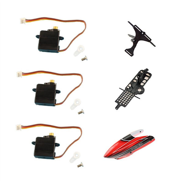 1 Set XK K110 Uppgradering till K110S Huv Metall Servo Ram Huvud Servo Platta för XK K110 K110S RC Helikopter Uppgraderingar