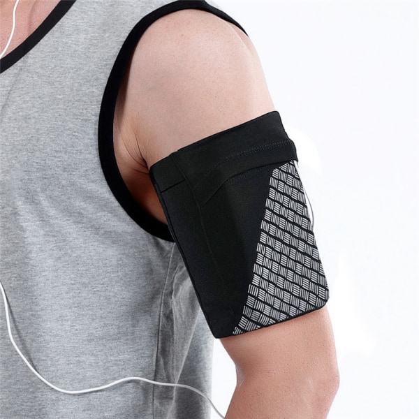 Heijastava urheilullinen käsilaukku juokseva kännykkälaukku varkaudenesto tiukasti istuva käsilaukku käsivarsihihna joustava käsivarren hiha