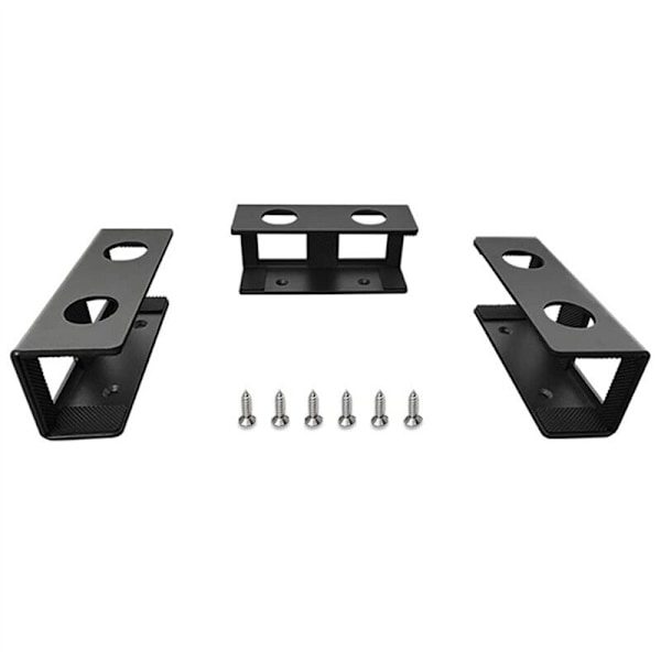 3 stk. Laptop Holder til Under Bordet, Egnet til Laptop, Sort Bakke