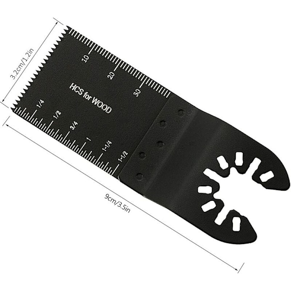 10 stk 34mm Multiverktøyblader Oscillerende Blad Karbonstål DIY Multifunksjonsverktøy for Sagging Kapping Skraping Forming Polering og Fjerning av Fugen