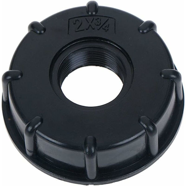 3/4\" IBC-säiliöadapteri, vesisäiliöadapteri, 60 mm karkeakierre, 3/4\" ulostulo