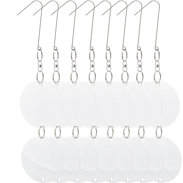 Reflekterande fågelskrämmor med skivor - 8-pack