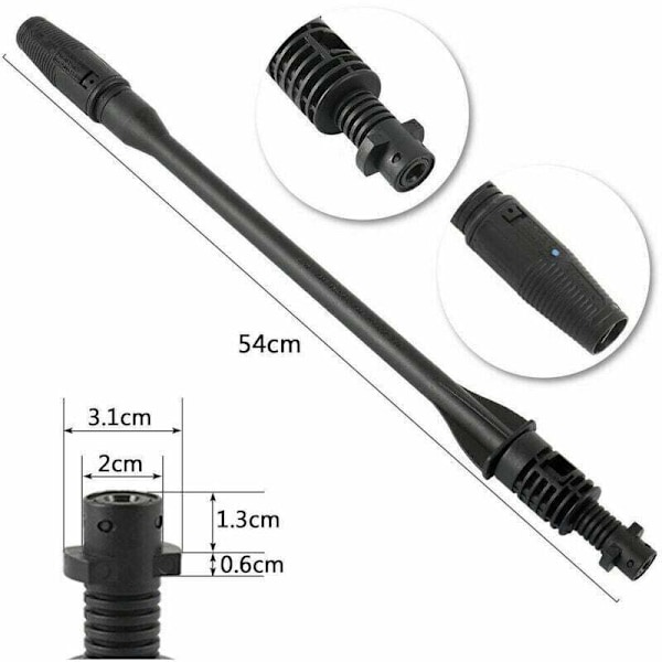 Karcher K1 K2 K3 K4 K5 K6 K7 Painepesuri Autonpesun Suutin - Oranssinharmaa