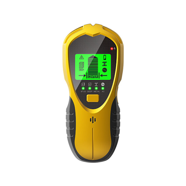 Vægdetektor 4 i 1 Væg Metaldetektor med LCD-skærm Stud Finder, Detektor med 9V batteri til detektion af metaller, elektriske ledninger, træstuds