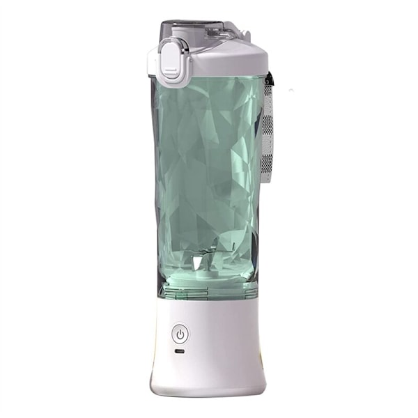 Bærbar Blender, Personlig Blender til Shakes og Smoothies med 6-Blads Mini Mixer 20 Oz til Rejser, Hvid