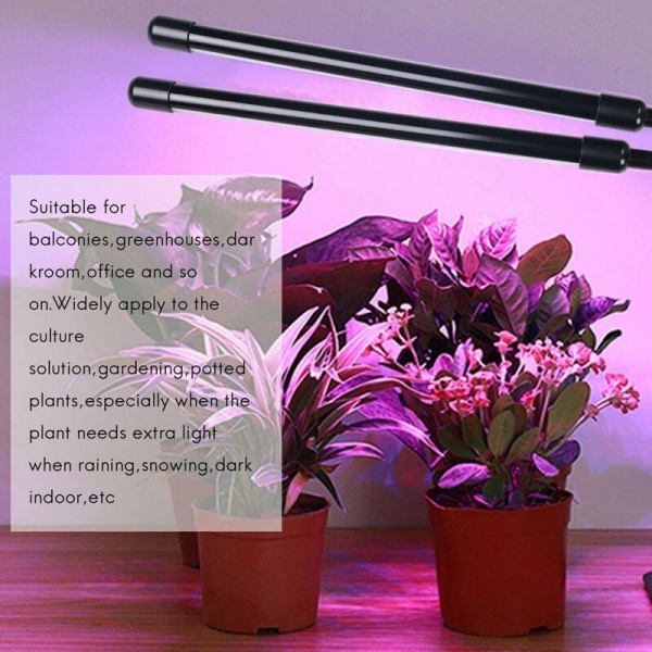 USB LED inomhus växtlampa, 40W fullspektrum fytolampor solljus vit för växter hus hydroponics succulent tillväxtlåda