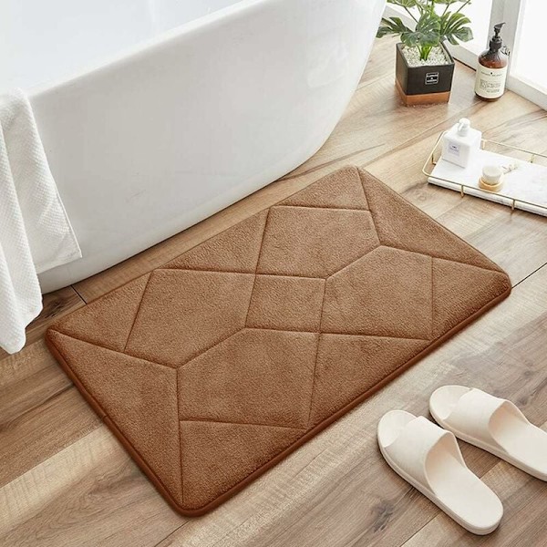 Julklapp-halksäker badmatta, Superabsorberande vattenbadkar, andningsbar och bekväm formad minnesskummatta, sovrum, vardagsrum (1 st 40x60cm