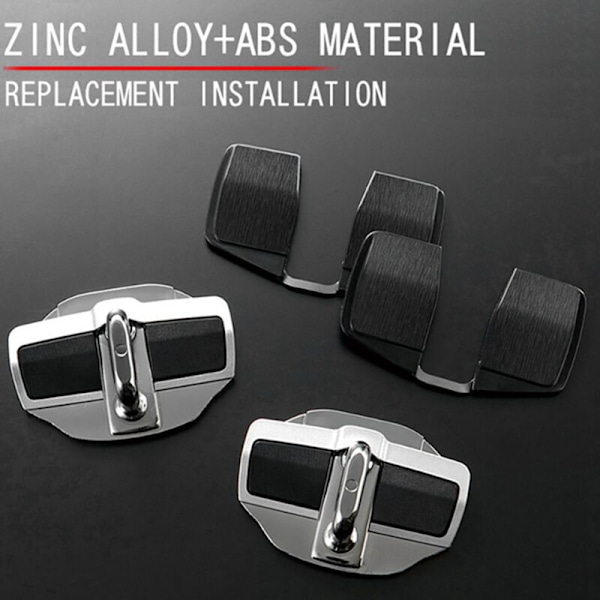 2 set dörrstabilisator skyddslås spärrar lock täcker stopp för