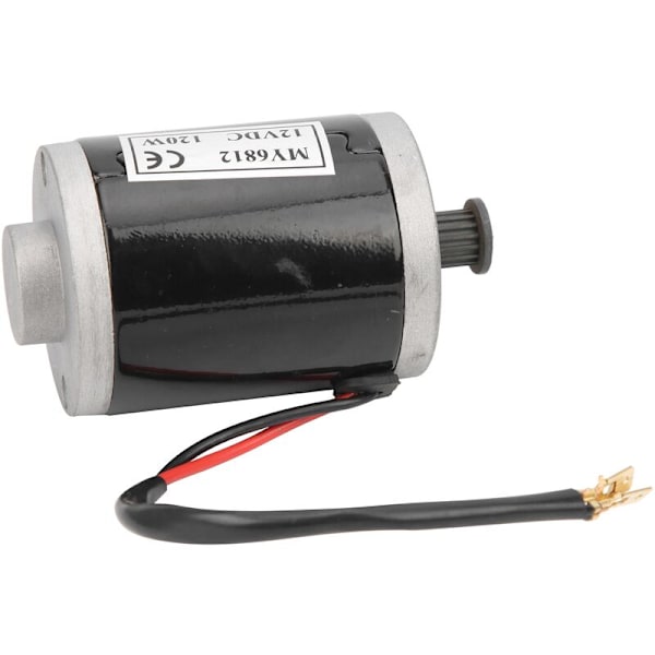 MY6812 12V 120W liten högvarvig borstmotor för elsparkcykel med remtrumma