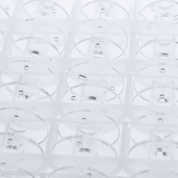 Sicai 25 stk. Symaskine Spoler, Plastik Spoler med Opbevaringsboks (Transparent)