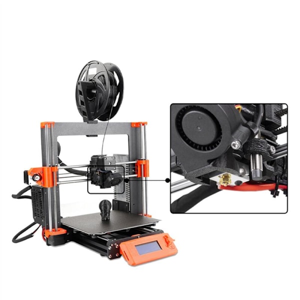 2X Prusa MK3S 3D-tulostimen osat + Extruder-suuttimen lämmitys Alumiiniputkipaketti Kestävä korkeille lämpötiloille