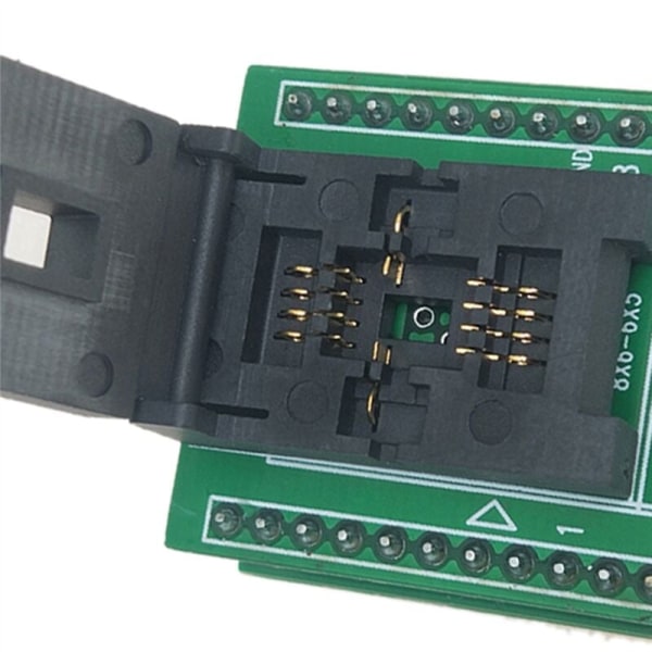 QFN8 DFN8 WSON8 Programmeringssokkel Pin Pitch 1,27 mm IC Kroppsstørrelse 6X8mm Clamshell Testsokkel ZIF Adapter Kelivn Sokkel