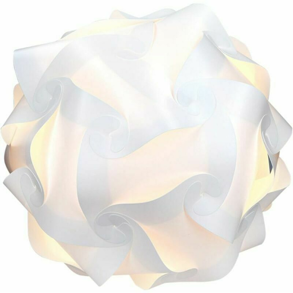 Lampe Skærm - IQ loft- eller natbordarmatur - Hvidt lys Samling af 30 stykker - Diameter ca. 30cm, (1stk)