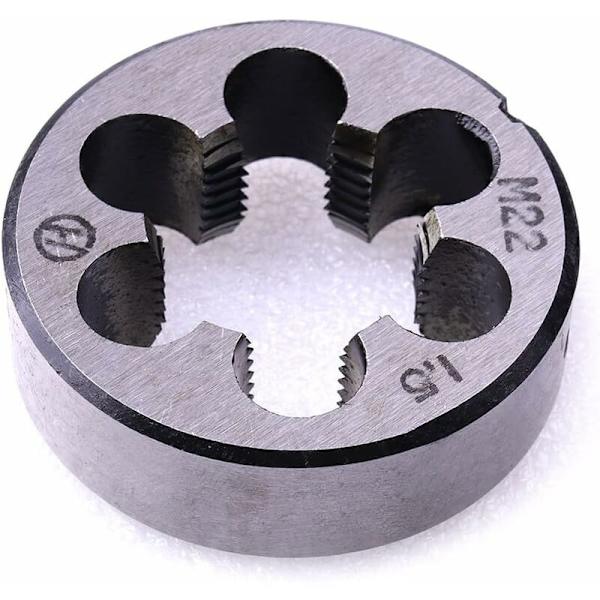 M22 X 1,5 mm metrinen suora kierteinen käsikierre, 1 kpl HIASDFLS