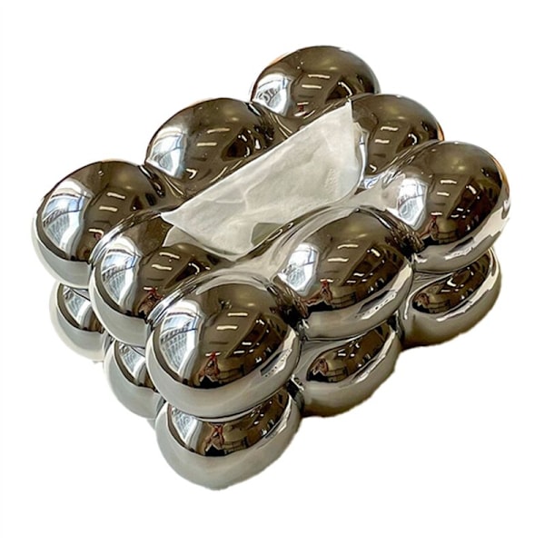 Boble Vevboksholder Papirdispenser for Spisestue Bad Stilig Vevboks Organizer Dekorativ Serviett, B