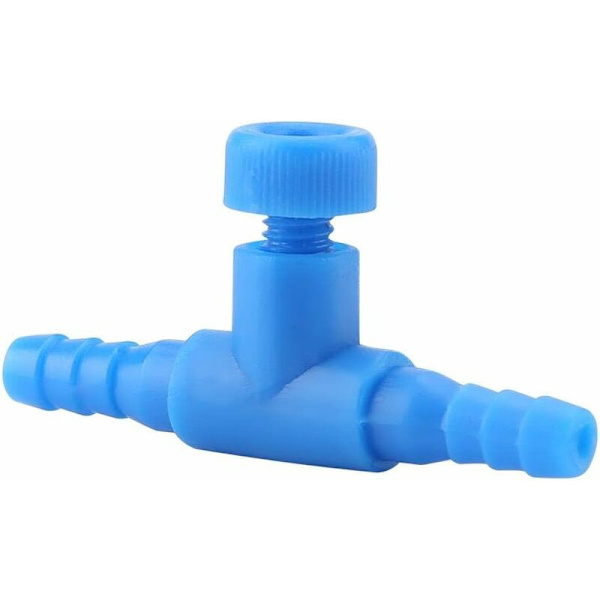 10 stk. 3-vejs akvarie luftpumpestyreventiler i plast til fiskebeholdere - luftstrømsreguleringsventiler til akvarier - T-formede inline-rørforbindelser-