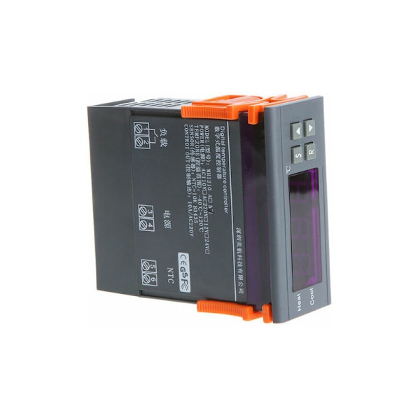 Digital temperaturregulator - Termostat och temperaturprogrammerare med termoelement 10A 220V -40 till 120 med larmfunktion