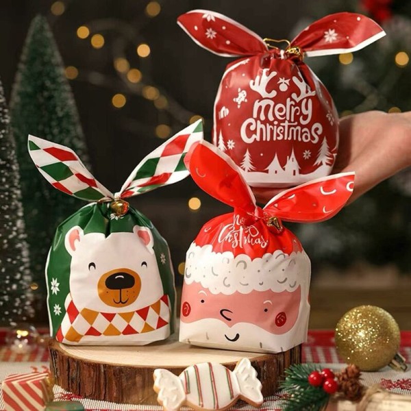 150 st Kaninpåsar Julgodispåsar Presentpåsar Godispåsar Jul Småkakspåsar Småkakor Presentpåse för Jul, Födelsedag, Påsk, T