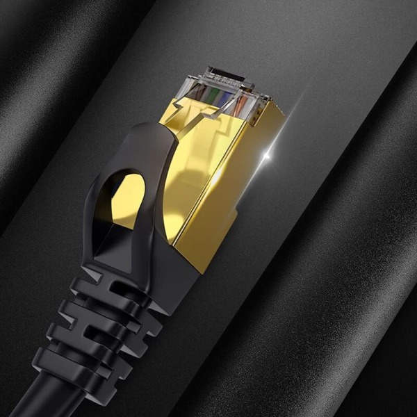 Nätverkskabel 20 M CAT 7 Gigabit Ethernet LAN-kabel - 10 Gbit/S - Patchkabel Rå Kabel Cat.7 Flexibel S FTP-skärmning