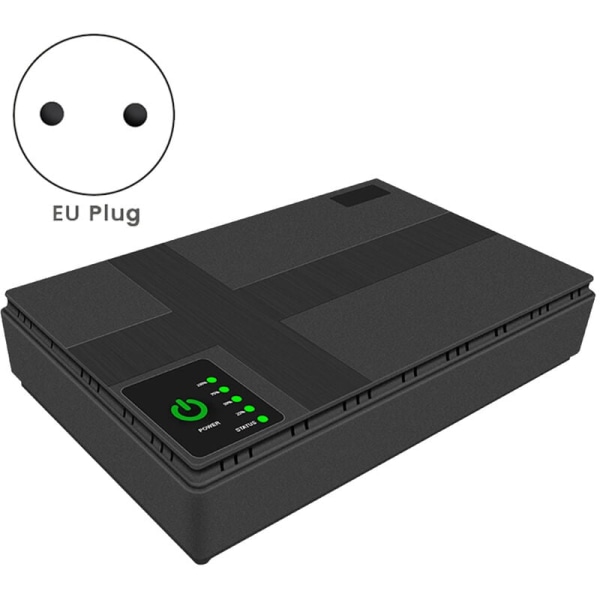 5V 9V 12V Avbrott Power Mini UPS POE 10400MAh Batteribackup för CCTV WiFi Router (EU-kontakt)