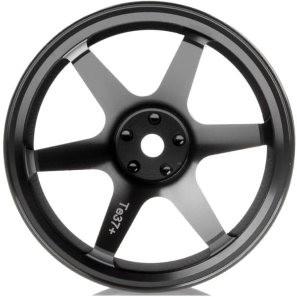 4P 6-eget eger aluminiumfælg til RC 1/10 On-Road 1052 Drift Sakura TE37+, Grå