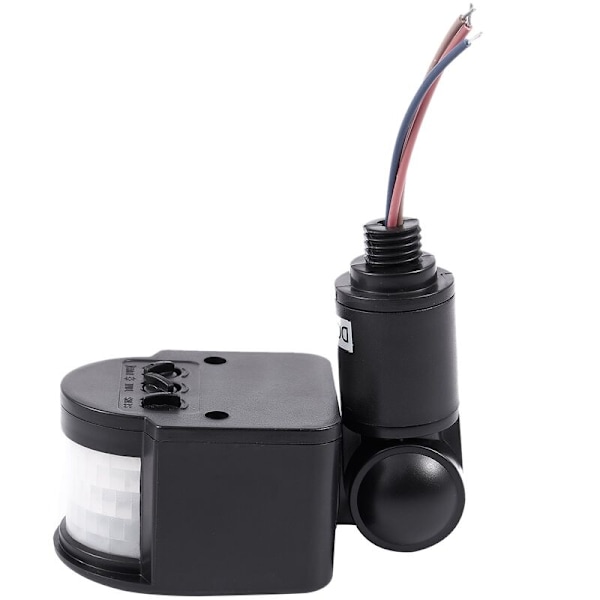 12V DC PIR Auto Infraröd Rörelsesensor Switch Utomhus för LED-Ljus, Svart