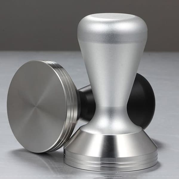 Solid rustfritt stål kaffemanipulator flat base kaffepulverhammer kaffepressetilbehør I