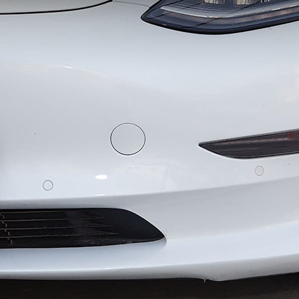 Hvid kofanger træk krog øje hætte dæksel passer til Model 3 2017-2021 ABS 1 stk