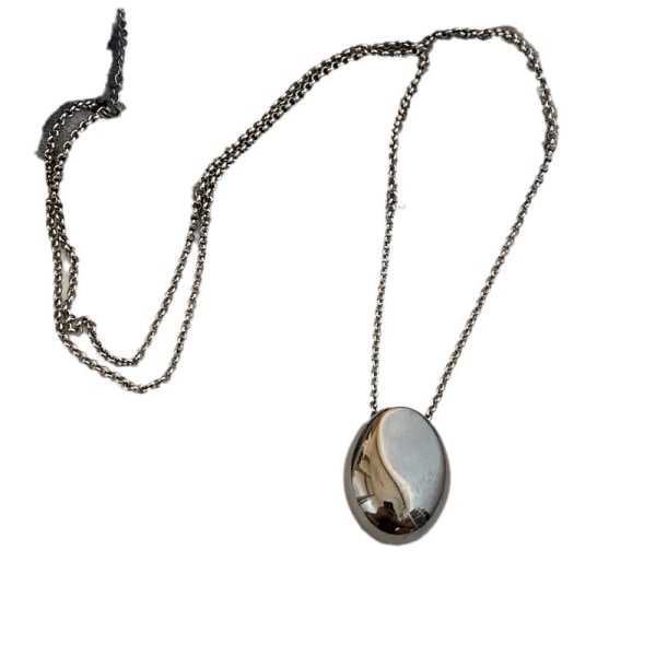 Sølv tone vedhæng halskæde mode smykker