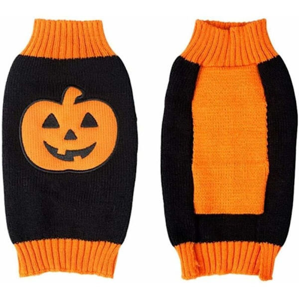 Halloween-kostume til kæledyr (orange græskar-L)-