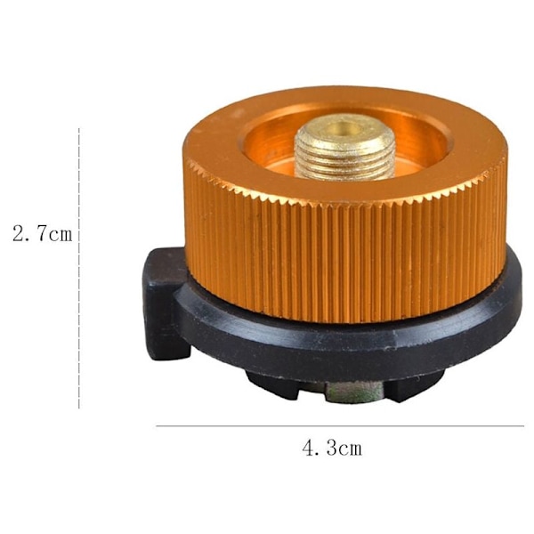 Guldadapter för lång självstängande gascylinder + fyllningsventilset för platt gascylinder
