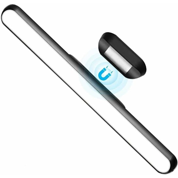 Dæmpbar Berøringsstyret Natlys Skab, 3W Magnetisk Spejllys Stick-on Overalt, USB Genopladelig Læselampe, Kosmetisk Spejllys til Værelse