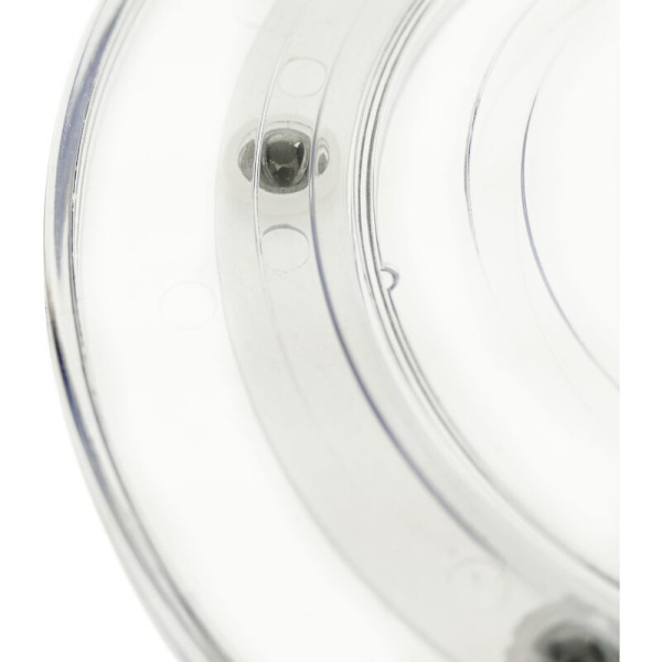 Manuell svängbar bas 15 cm transparent