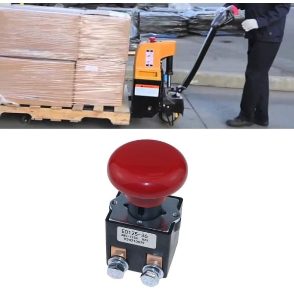 ED125-36 48V 125A Nødstoppbryter for Big EZ30 E30 D40 EZ40 111551000800 Elektrisk Gaffeltruck Stabler