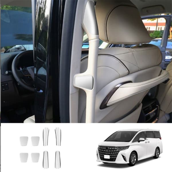 For ALPHARD 40-serien 2023+ Bil Sølv Midtdør Armlene Dekorativ Patch Interiør Tilbehør