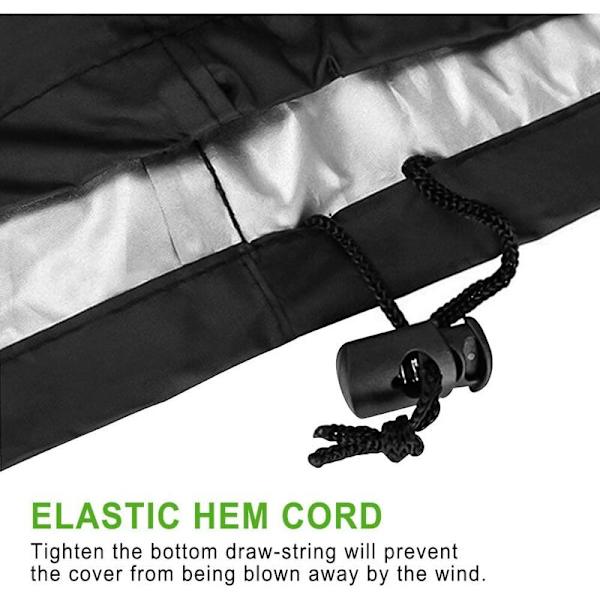 Skydd för trädgårdsmöbler, Trädgårdsmöbelskydd, Trädgårdsbordskydd 210D Polyester Vattentät Anti-UV Trädgårdsmöbel Presenning Skyddande Överdrag